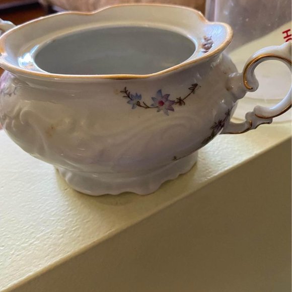 Sheraton Rose Walbrzych Fine China of Poland pattern 9025 1950s mid century - Picture 4 of 10